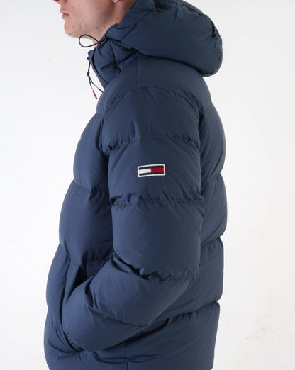 Tommy Jeans Essential Daunenparka, Marineblau
