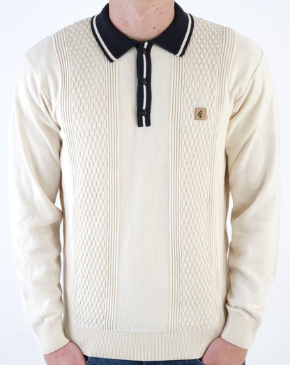 Gabicci Vintage Bethal Strickpolo Creme