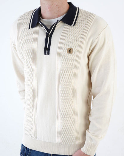 Gabicci Vintage Bethal Strickpolo Creme