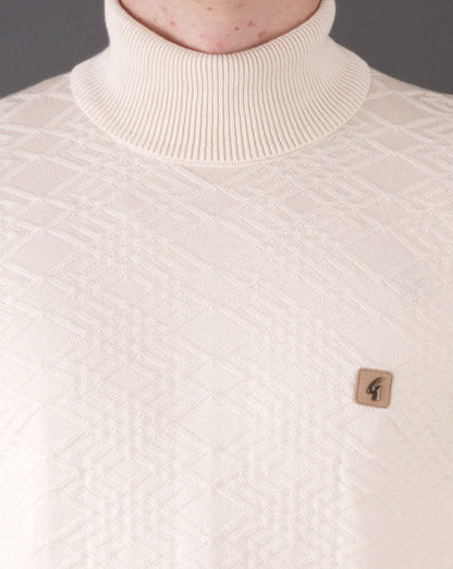 Gabicci Vintage Leonardo Strickrollkragen Creme