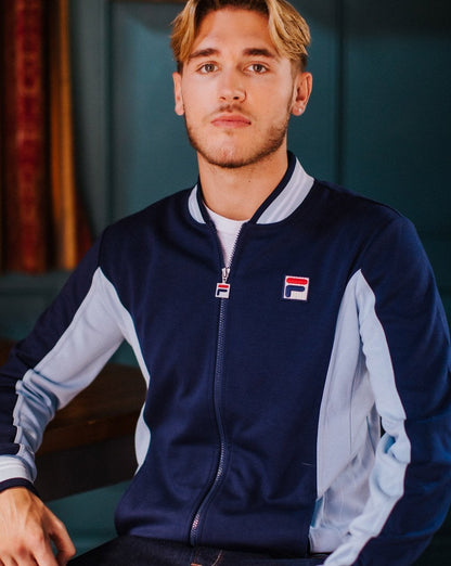 Fila Vintage Settanta Trainingsoberteil mit exklusivem Pro-Badge in Marineblau