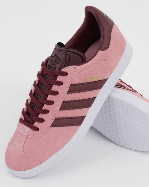 Adidas Gazelle Trainers Pink/Burgundy