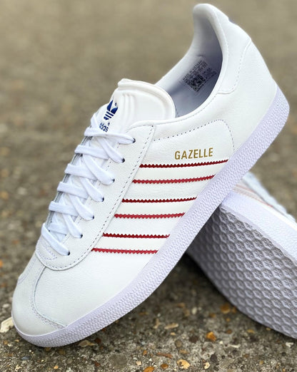 Adidas Gazelle Sneakers Weiß / Rot
