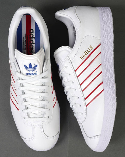 Adidas Gazelle Sneakers Weiß / Rot