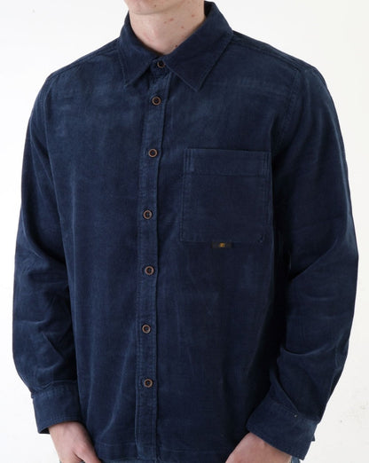 Ben Sherman Cordhemd Dunkelblau
