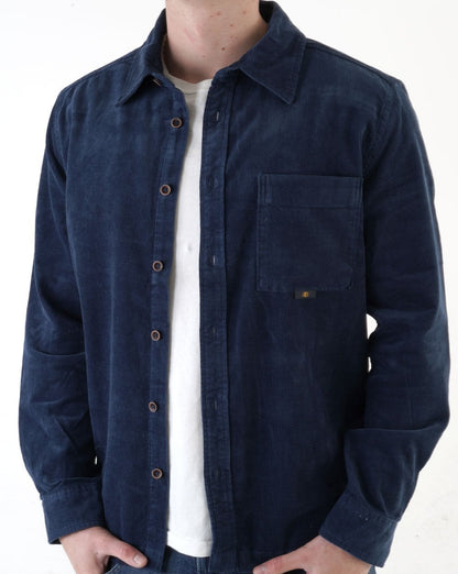 Ben Sherman Cordhemd Dunkelblau