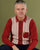 Gabicci Vintage Law Button LS Knit Polo Dark Red