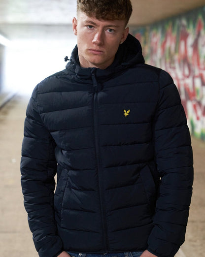 Lyle &amp; Scott Leichte Pufferjacke in Dunkelmarineblau