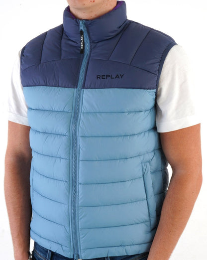 Replay Weste Blau