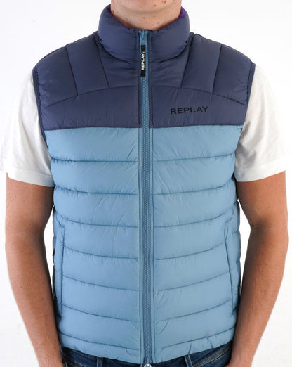 Replay Weste Blau