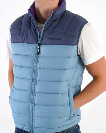 Replay Weste Blau