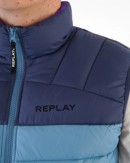 Replay Weste Blau