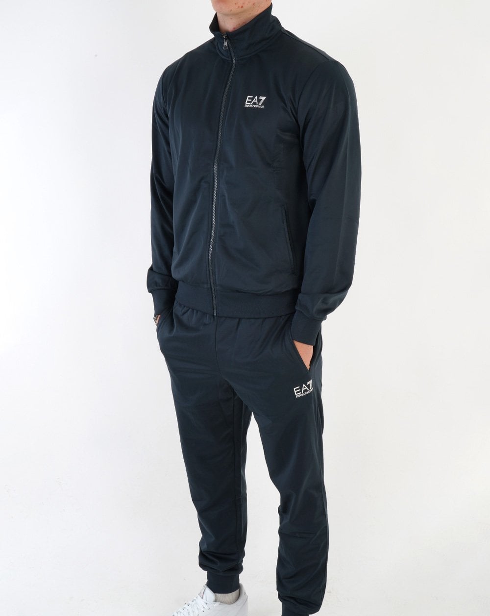 EA7 Polyester Trainingsanzug Marineblau