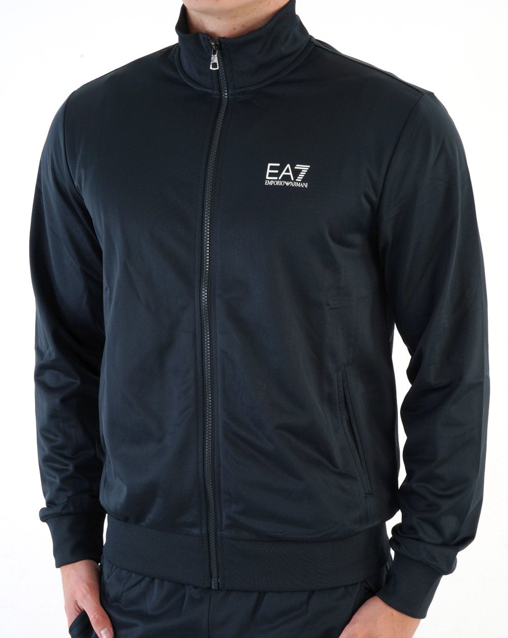 EA7 Polyester Trainingsanzug Marineblau