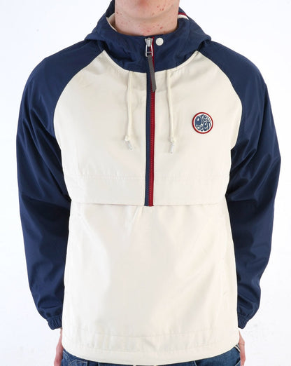 Pretty Green – Tilby – Überziehjacke in Colour-Block-Optik, Marineblau