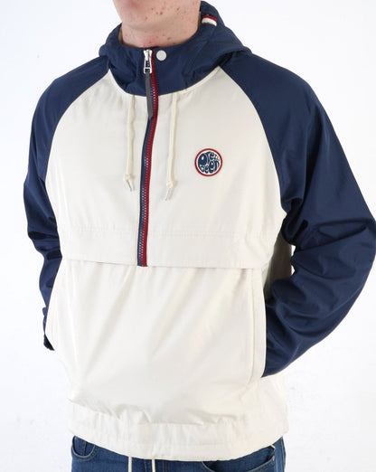 Pretty Green – Tilby – Überziehjacke in Colour-Block-Optik, Marineblau
