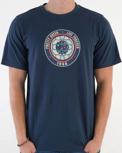 Pretty Green 1966 T-Shirt Marineblau