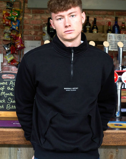 Marshall Artist Siren 1/4 Zip Sweatshirt Schwarz
