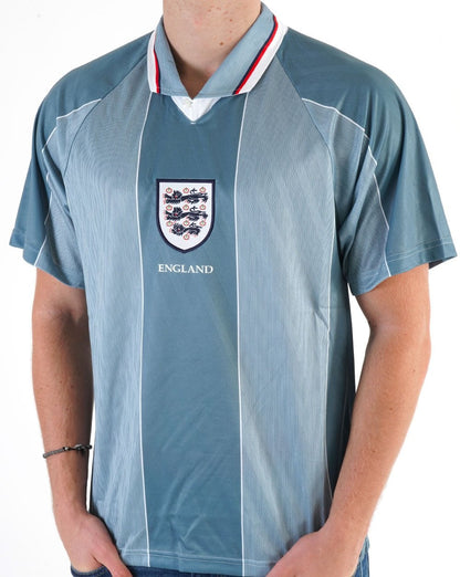 England Euro 96 Retro Auswärtstrikot Blau/Grau