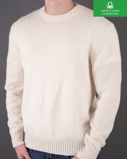 Benetton Pullover Ecru