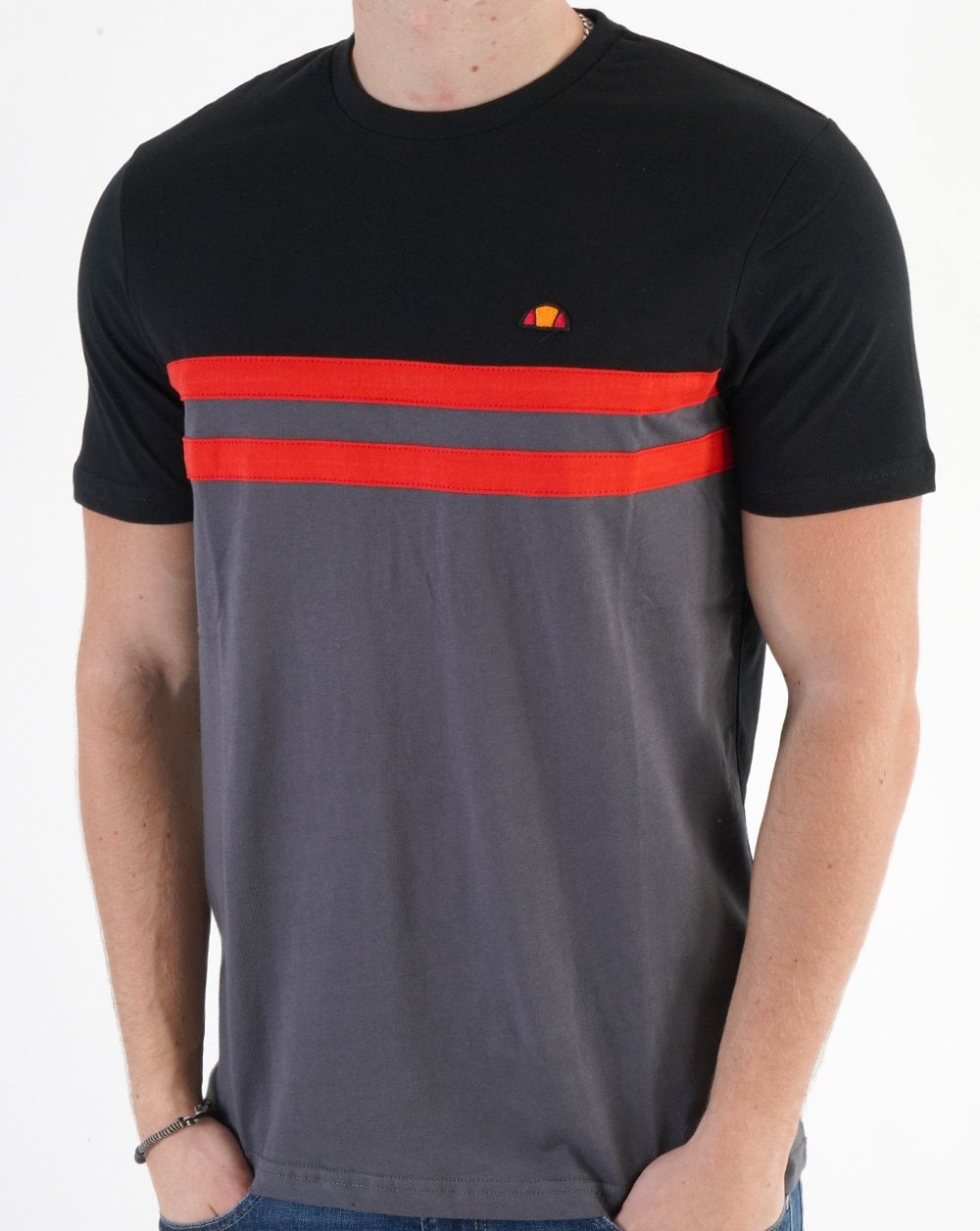 Ellesse Cavello T-Shirt Dunkelgrau/Schwarz