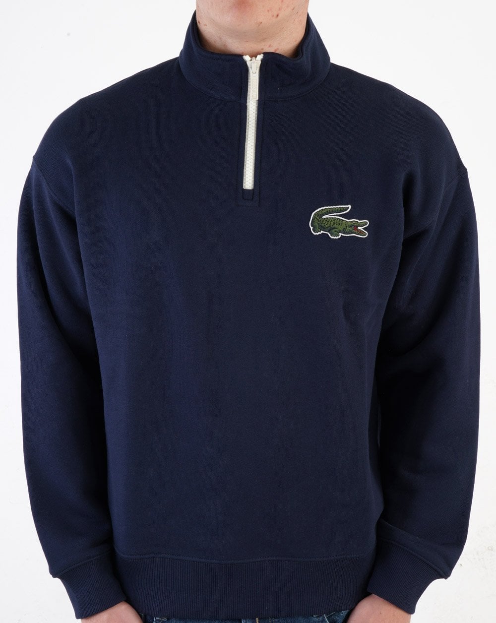 Lacoste 1/4 Zip Sweatshirt Navy