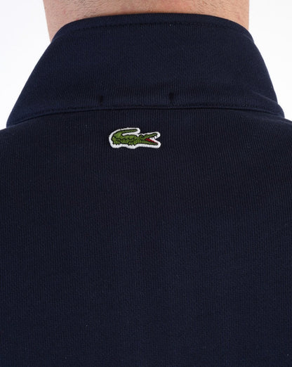 Lacoste – Sweatshirt mit 1/4-Reißverschluss, Marineblau