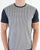 Ska & Soul Houndstooth Panel T-shirt Navy