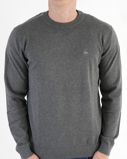 Pretty Green Strickpullover mit Spitzen in Dunkelgrau