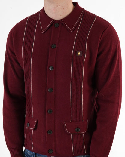 Gabicci Vintage Ethan Strickjacke Burgund