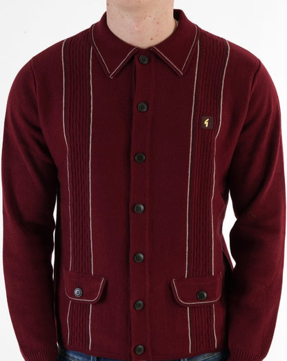 Gabicci Vintage Ethan Strickjacke Burgund