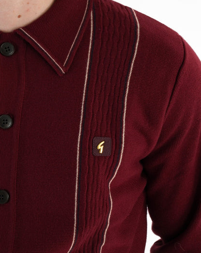 Gabicci Vintage Ethan Strickjacke Burgund