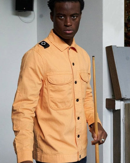 Ma.strum Overshirt mit zwei Taschen Orange
