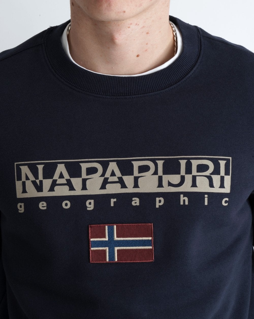 Napapijri Ayas Crew Neck Sweatshirt Navy Blue