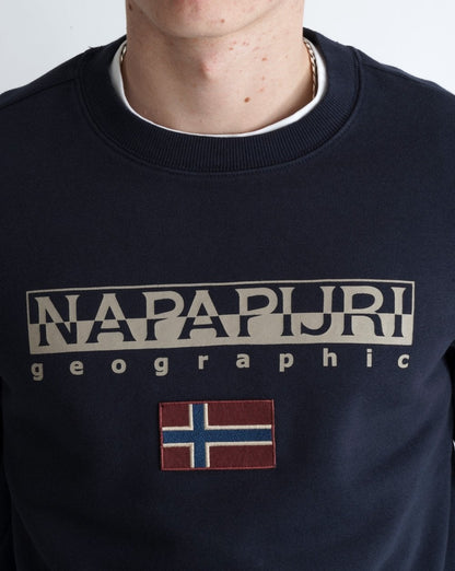 Napapijri Ayas Sweatshirt mit Rundhalsausschnitt Marineblau