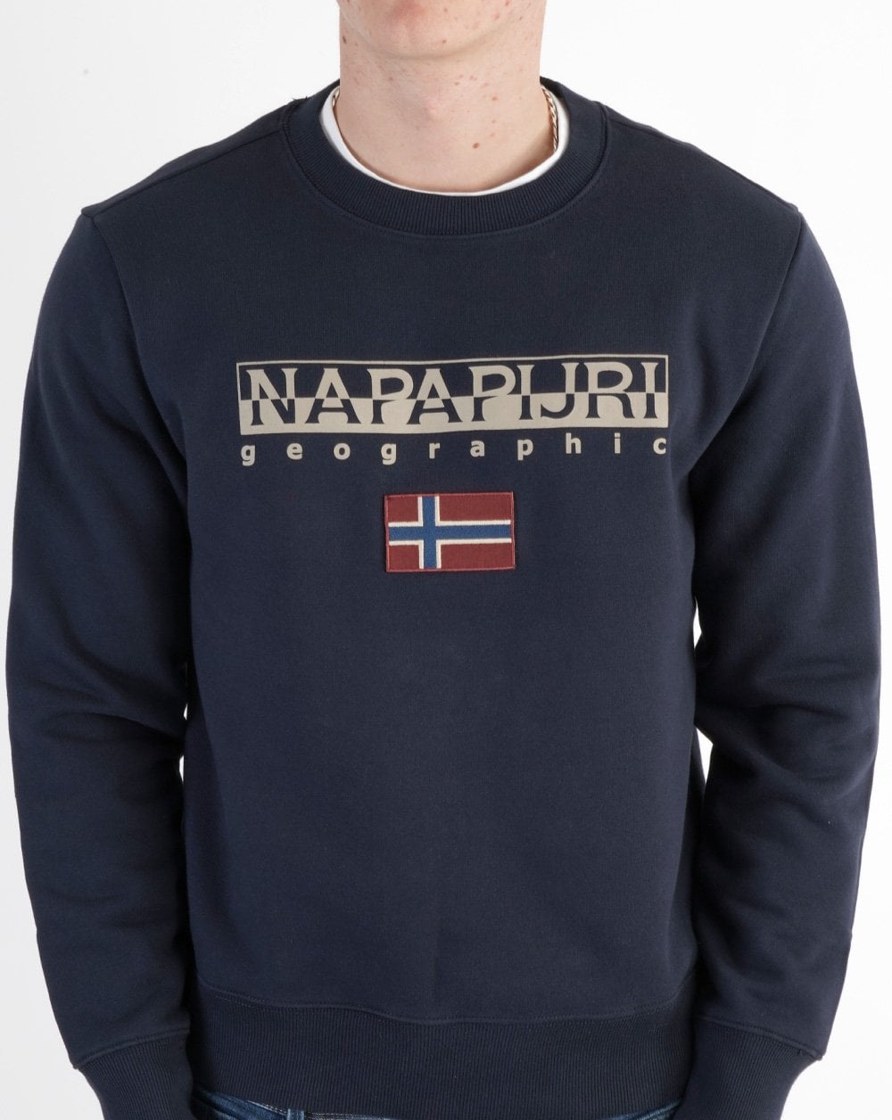 Napapijri Ayas Sweatshirt mit Rundhalsausschnitt Marineblau