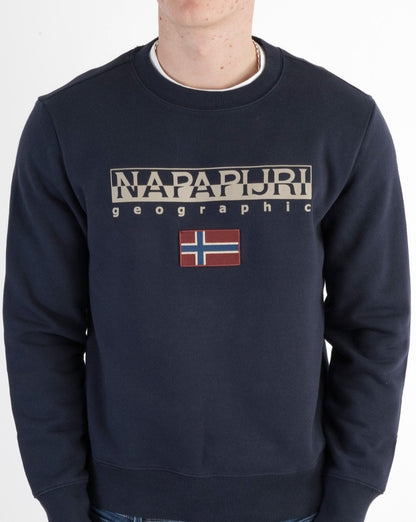 Napapijri Ayas Sweatshirt mit Rundhalsausschnitt Marineblau