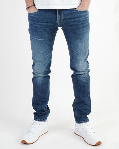 Replay Anbass Slim Fit Jeans Mittelblau