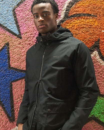 Barbour Domus Kapuzenjacke Schwarz