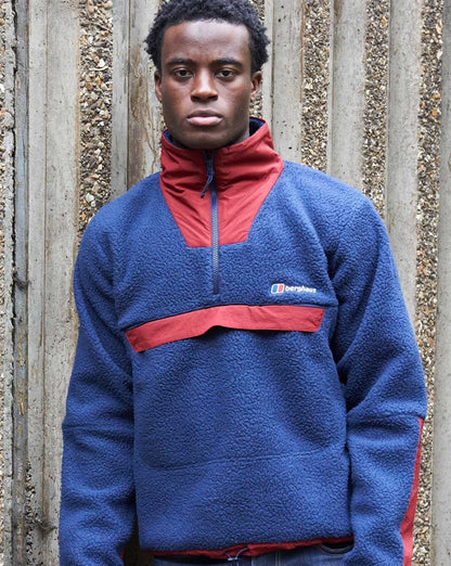 Berghaus U Urb Oversized Smock Fleece Marineblau/Dunkelrot