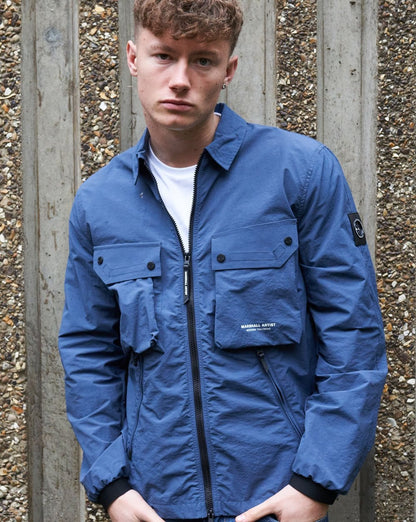 Marshall Artist Overshirt Airforce Blau