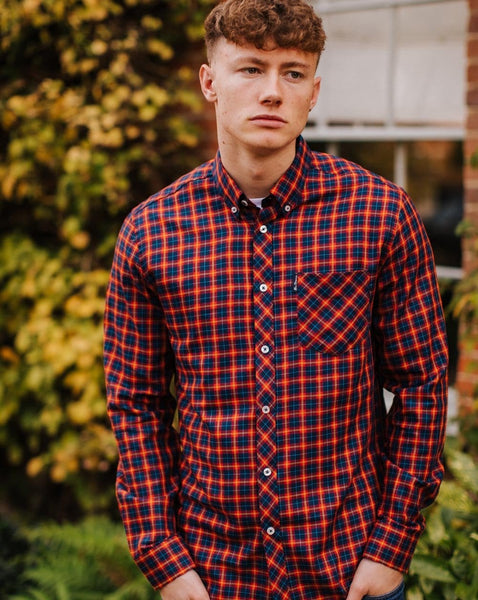 Ben Sherman House Tartan Shirt Red