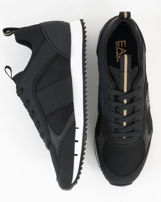 Emporio Armani EA7 EA7 Emporio Armani Runner Trainer Schwarz/Gold/Weiß