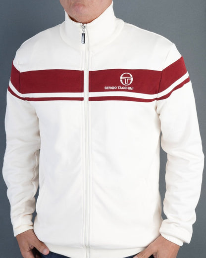 Sergio Tacchini Masters Trainingsjacke Gardenia/Burgund