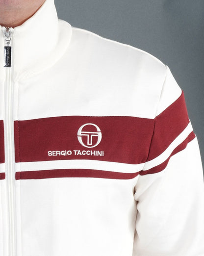 Sergio Tacchini Masters Trainingsjacke Gardenia/Burgund