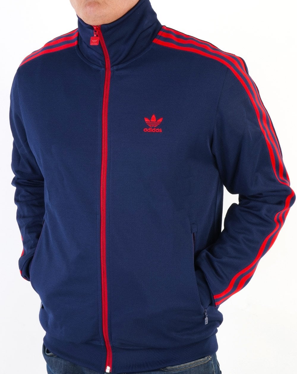 Adidas Originals FB Beckenbauer Trainingsoberteil Marine/Rot