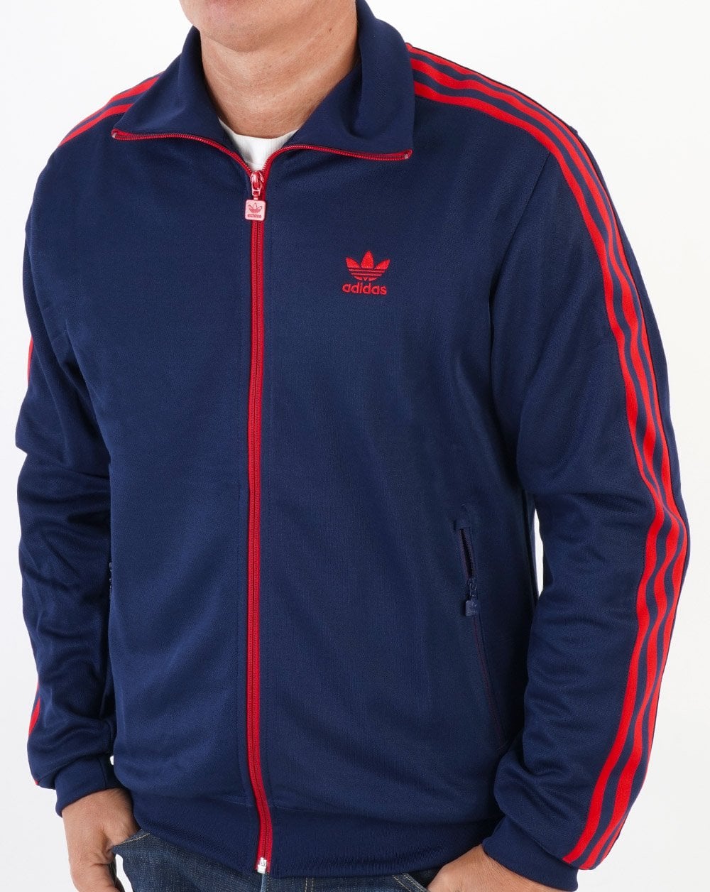 Adidas Originals FB Beckenbauer Trainingsoberteil Marine/Rot