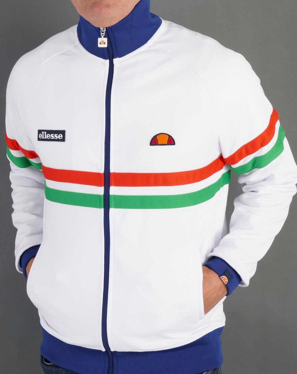 Ellesse Rimini Trainingsjacke Weiß/Blau