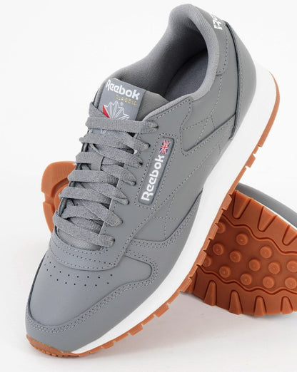 Reebok Classic Leder-Sneaker in Reingrau