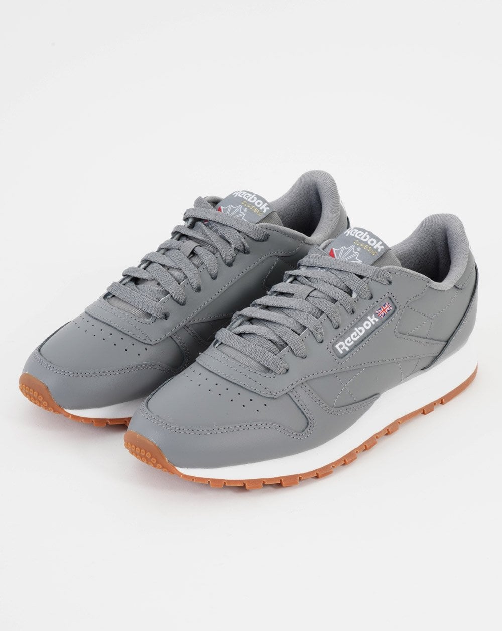 Reebok Classic Leder-Sneaker in Reingrau